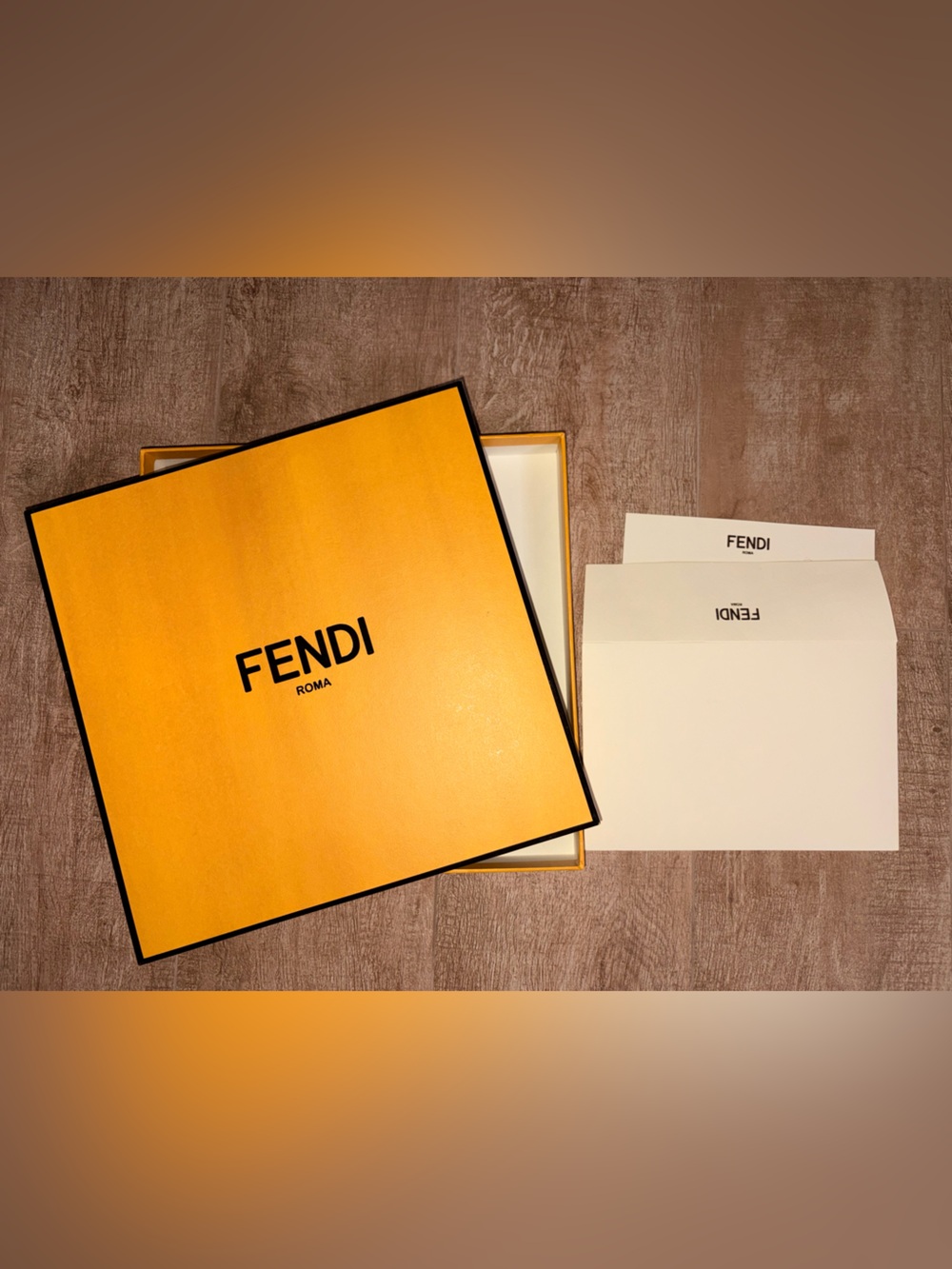 Original Fendi Box with purchase card - Original